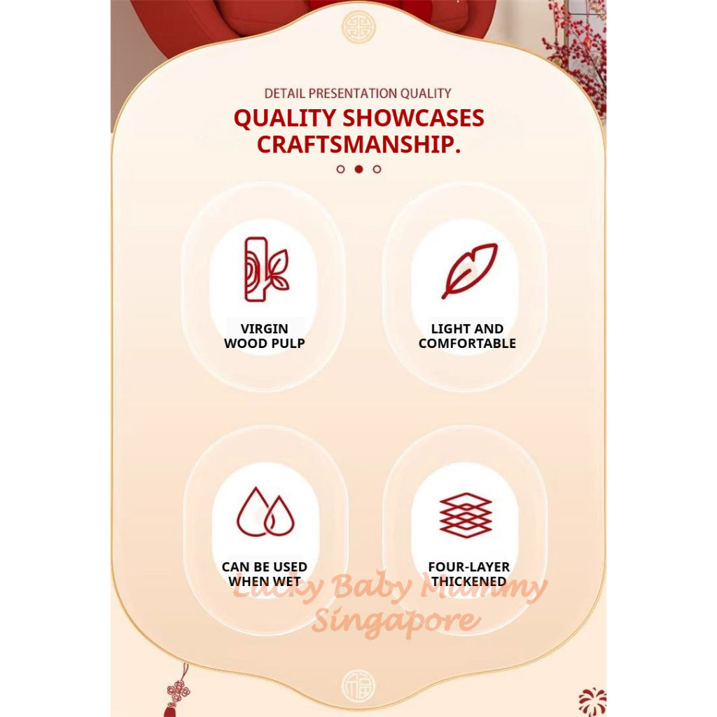 【6 Packs/Box】ManHua 2026 Chinese New Year Hanging Tissue