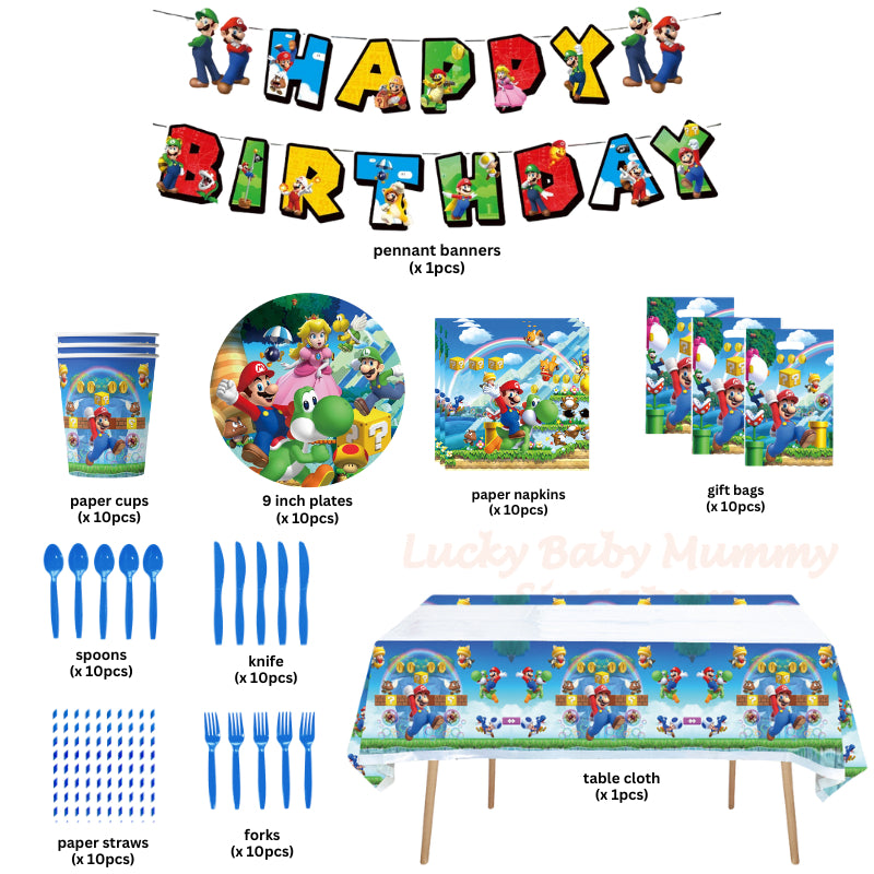 Mario Party Supplies Set