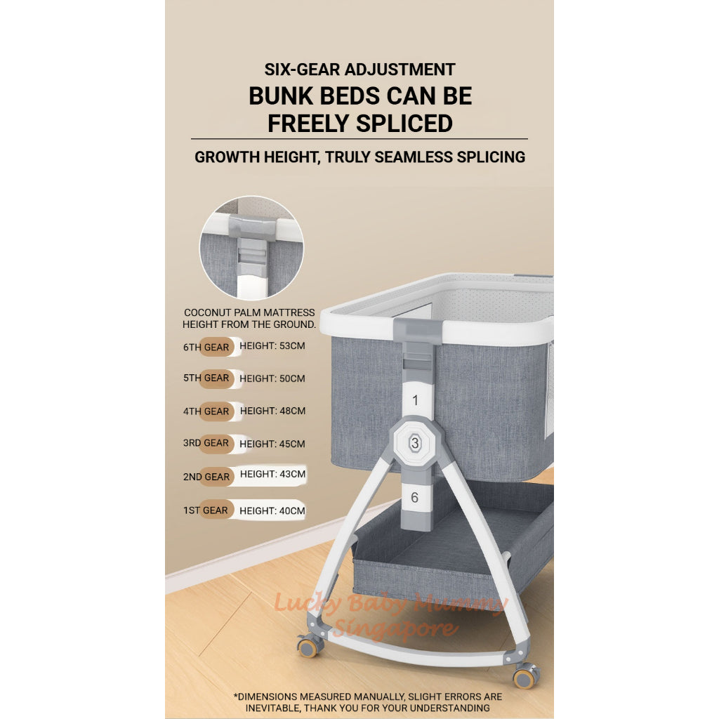 Rocking Baby Cot with Storage