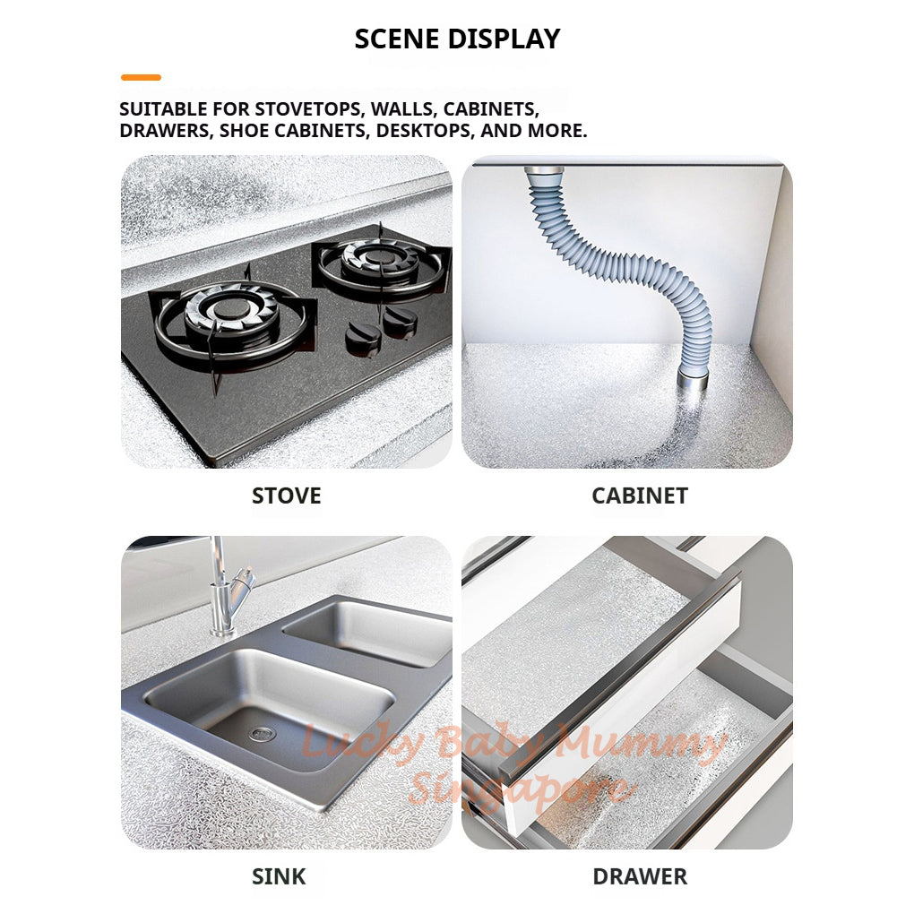 Kitchen Oil-Proof Aluminum Foil Sticker