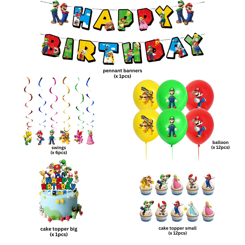 Mario Party Supplies Set