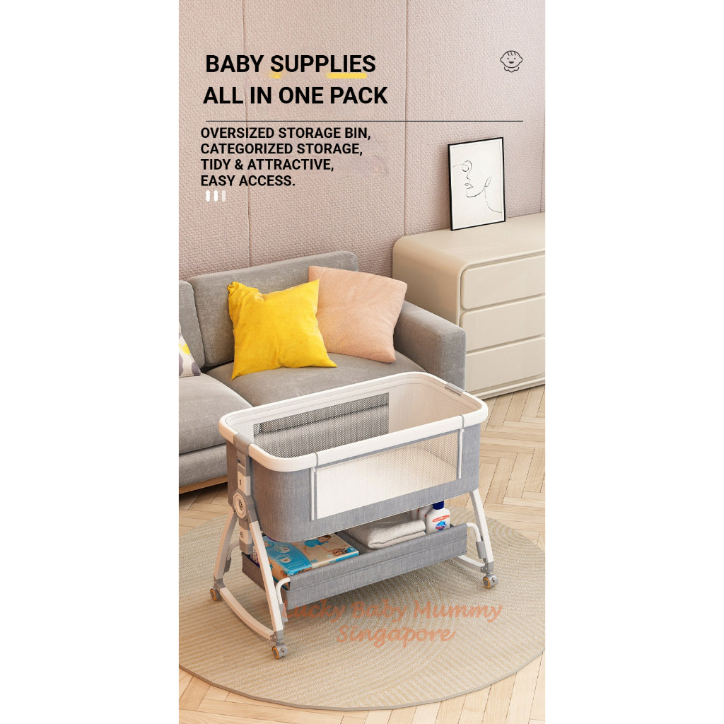 Rocking Baby Cot with Storage