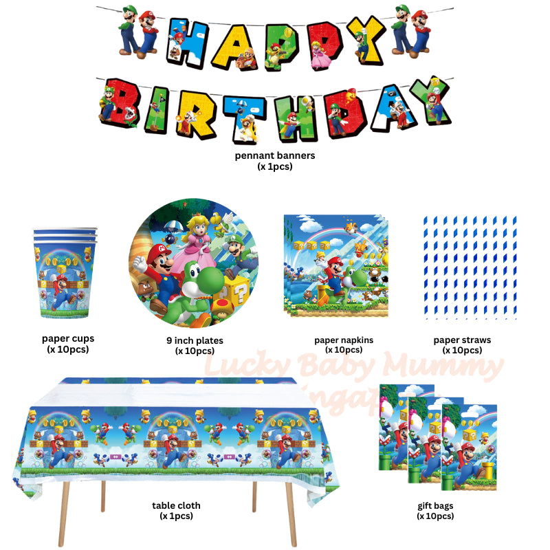 Mario Party Supplies Set