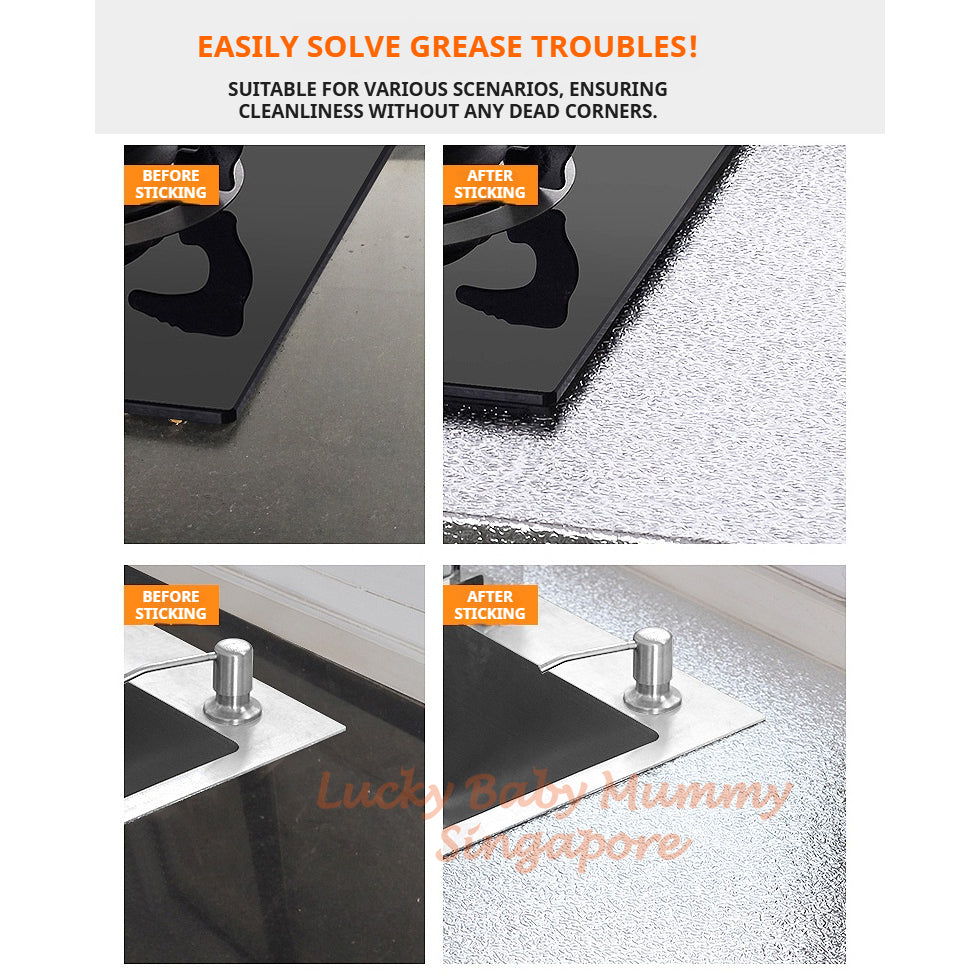 Kitchen Oil-Proof Aluminum Foil Sticker