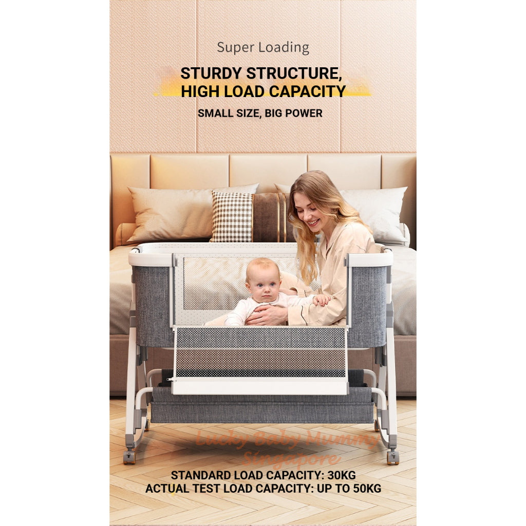 Rocking Baby Cot with Storage