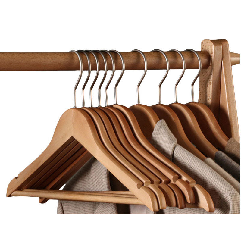 Premium Wooden Clothes Hanger Matte Texture Classic