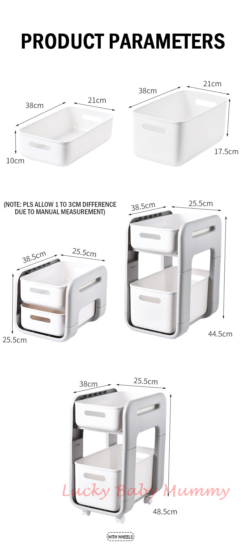 Push-Pull Drawer Trolley Rack